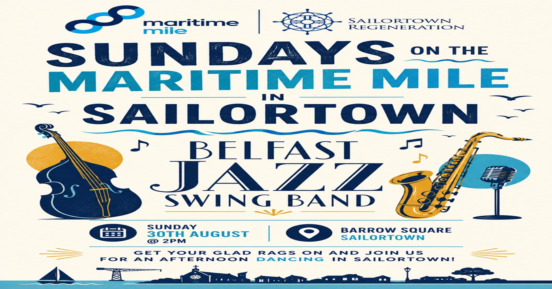 Poster for the "Sundays On The Maritime Mile" festival in Sailortown